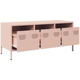 TV ormarić ružičasti 101,5 x 39 x 43,5 cm hladno valjani čelik | shoptok.hr