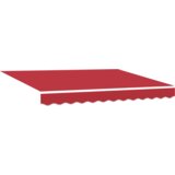 Nadstrešnica zamjenska tkanina za okvir od 300 x 250 cm crvena | shoptok.hr