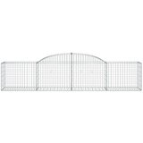  Lučne gabionske košare 4 kom 300x50x60/80 cm pocinčano željezo Cijene