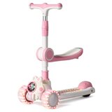Funko Sklopivi trotinet sa sedištem i muzikom belo-roze ( 1046119 ) Cene
