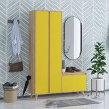 Woody Fashion utta oakyellow hall stand Cene