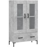  Visoka komoda boja betona 69,5 x 31 x 115 cm konstruirano drvo | shoptok.hr