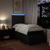  Box spring krevet s madracem crni 90x190 cm od tkanine | shoptok.hr