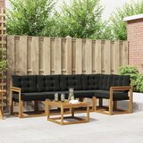  Set vanjskih sofa 6 kom. Prirodna i crna | shoptok.hr