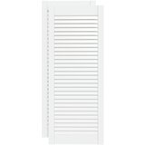  Vrata za ormarić rešetkasta 2 kom bijela 99,3x39,4 cm borovina | shoptok.hr