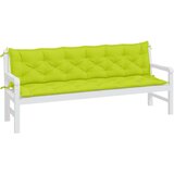 vidaXL Blazina za vrtno klop 2 kosa svetlo zelena oxford tkanina | Shoptok.si