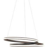 QAZQA Moderna viseča svetilka črna 74 cm z LED - Rowan Cene