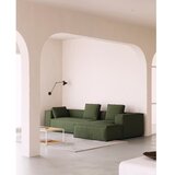 Kave Home Zelena kotna sedežna garnitura iz rebrastega žameta (desni kot/z ležalnikom) Blok – | Shoptok.si