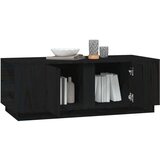  Stolić za kavu crni 110 x 50 x 40 cm od masivne borovine | shoptok.hr