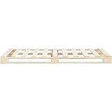 vidaXL Posteljni okvir iz palet trdna borovina 140x200 cm | Shoptok.si