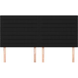  Uzglavlje Crno 200x5x118/128 cm Tkanina | shoptok.hr