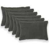 Presvlaka za jastuk 6 pcs HEERLEN Tamnosiva 30 x 50 cm Bouclé | shoptok.hr