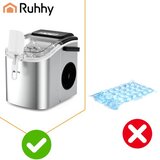 Ruhhy aparat za led 1,2 l srebrne boje + žlica | shoptok.hr