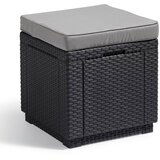 Allibert Cube tabure s prostorom za shranjevanje grafiten cene