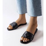 Gemre Black flat sandals Amalie | Shoptok.si