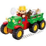  Edukativni traktor sa prikolicom i farmerom sa zvučnim efektima - village | Shoptok.si