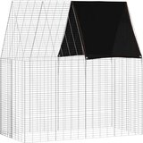  Kavez za zečeve Srebrno 200 x 100 x 210 cm Cinkani čelik | Eponuda.com