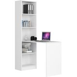 AKORD Smart Računalniška Miza, Regal, Bela, (5000333064) | Shoptok.si