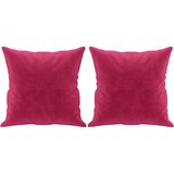  Dvosjed s ukrasnim jastucima boja vina 140 cm baršunasti | shoptok.hr