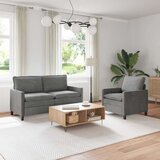  Set sofe 2 pcs Tamnosiva Baršun | shoptok.hr