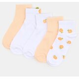 Sinsay Pamučne čarape s motivom breskvi 5 pakiranje | shoptok.hr