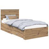  Okvir za krevet s uzglavljem Umjetnički hrast 90 x 200 cm | shoptok.hr