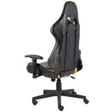 vidaXL Vrtljiv gaming stol zlat PVC | Shoptok.si