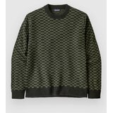 Patagonia Recycled Wool-Blend Pulover finned / old growth green | Shoptok.si