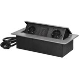 Orno Produžni kabel sa 2 x Schuko utičnice + 2 x USB, ugradbena – OR-GM-9035(GS)/G Cijene