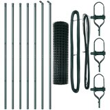 vidaXL Euro Ograda Set od 2 Zeleno Obloženi Čelik 10 x 1.0 m Cijene