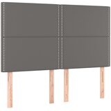  Uzglavlje sivo 144x5x118/128 cm umjetna koža | shoptok.hr