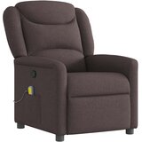 Maison Chic masažni naslanjač - Relax naslanjač temno rjavo blago, (22134703) | Shoptok.si