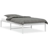 vidaXL Kovinski posteljni okvir bel 100x200 cm, (21007028) | Shoptok.si