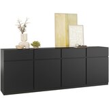 MID.YOU ŠIROKA KOMODA, črna | Shoptok.si