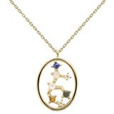  Ženska pd paola zlatna ogrlica virgo-devica sa pozlatom 18k ( co01-349-u ) Cene