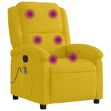  Masažni naslonjač žuti baršunasti | shoptok.hr