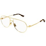 Bottega Veneta BV1302O 001 ONE SIZE (57) Zlata/Kristalna | Shoptok.si