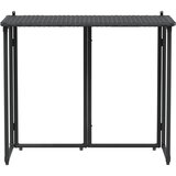  Sklopivi vrtni stol crni 90x51x75 cm poli ratan | shoptok.hr
