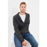 Trendyol Anthracite Men Regular Fit Men Collar Knitwear Cardigan Cijene