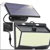 Glamaris Solarna svetloba Zunanja 468 LED stenska svetilka s senzorjem gibanja Hladna bela 6000K za dvorišče, vrt, hodnik, terasa, blizu stene, pot, pot Pat, (21163841) Cene