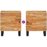  Noćni ormar Smeđa 40 x 33 x 46 cm Čvrsto drvo manga | shoptok.hr