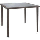 Vrtna miza siva 48x48x37 cm jeklo | Shoptok.si