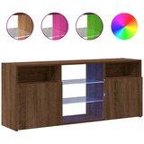 TV ormarić s LED svjetlima boja smeđeg hrasta 120 x 30 x 50 cm | shoptok.hr