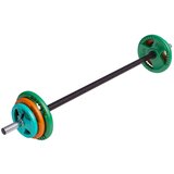  Šipka za aerobik sa tegovima i 2 sigurnosne opruge za diskove (19,3 kg) | Eponuda.com