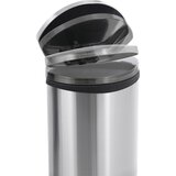 EKO Zbiralnik odpadkov s pedalom, školjkasta oblika, prostornina 18 l, VxŠxG 524 x 298 x 336 mm, korpus iz belo lakirane jeklene pločevine | Shoptok.si