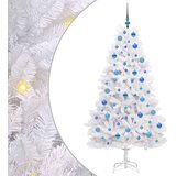  Umjetno božićno drvce s nogom Bijela 180 cm PVC i čelik | shoptok.hr