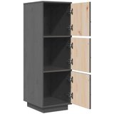  Visoka omara siva 34x40x108,5 cm trdna borovina, (20654573) | Shoptok.si