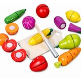  Wooden Fruit Vegetable Chopping Board Safety Knife Bucket Set 13 pcs | Shoptok.si
