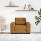 SOFA fotelja smeđa 100x78x80 cm baršun - Smeđa 1 100 cm | shoptok.hr