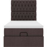vidaXL otomanski okvir kreveta s madraca tamnosmeđi 80x200cm tkanine | shoptok.hr